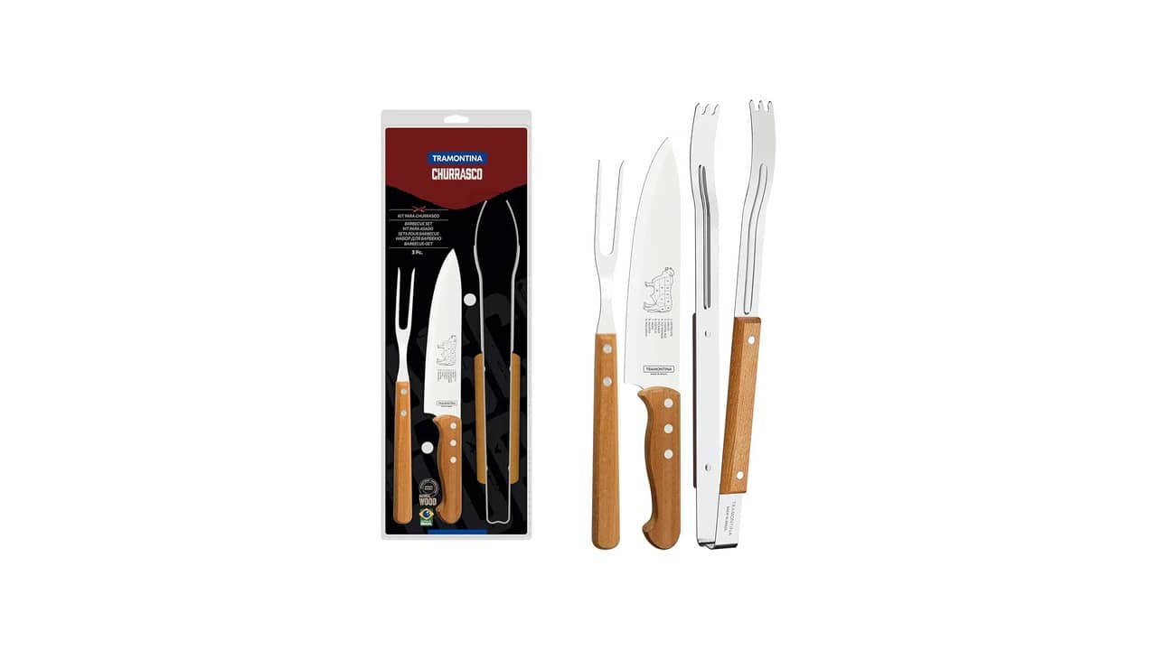 Melhor Kit Churrasco Tramontina: As 10 Melhores Opções Inox e Madeira